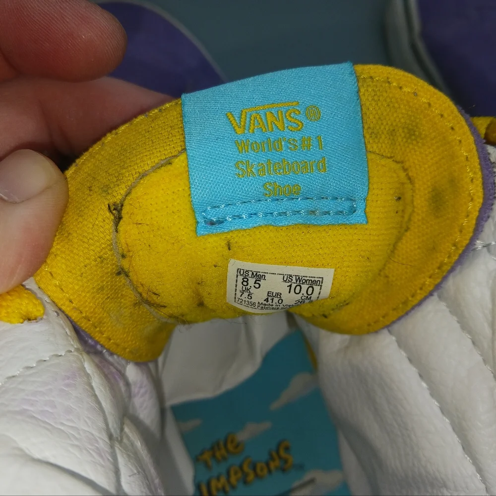 Vans Lisa for President Purple Sneakers The Simpsons - Picture 8 of 11